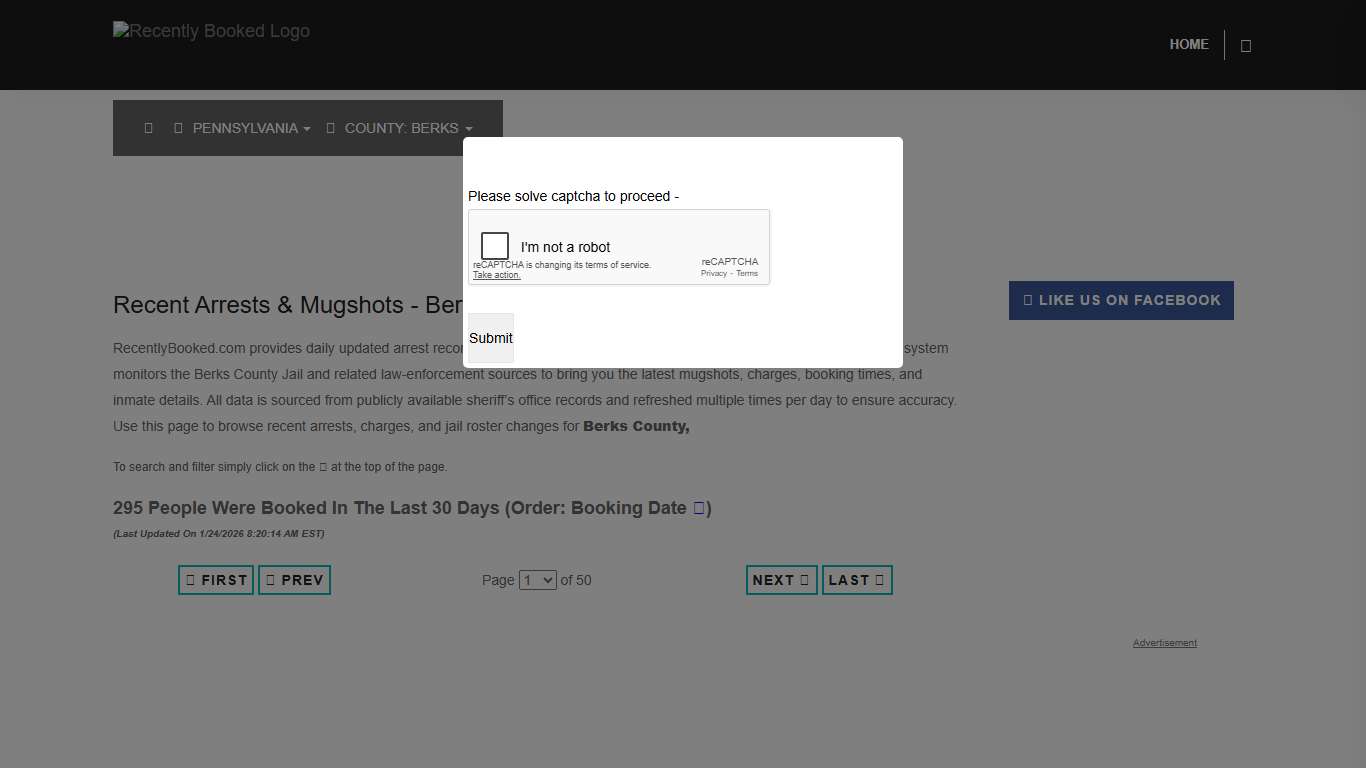 Berks County, Pennsylvania Mugshots RecentlyBooked.com